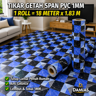 Tikar Getah Span 1 roll 60 kaki x 6 kaki Cover Keluasan 400 sqft Tidak Mudah Terkoyak