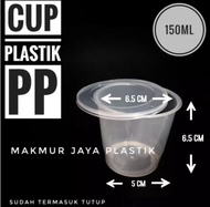 [ CUP MERPATI 150 ML ] TEMPAT CUP PUDING JELLY MERPATI ISI 25 PC