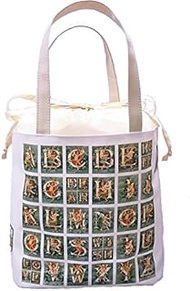 Ellen Clap Saddle "Angel Alphabet" Collection Sac A Cordon (Drawstring Bag) AF006