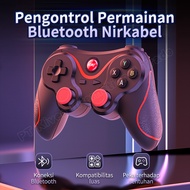 【OLYPS】Gamepad Bluetooth Controller Kompatibel dengan dekoder Android proyektor tablet ponsel dan pe