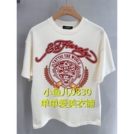 Spring new Ed Hardy men's and women's casual pure cotton printed round neck trendy T-shirt