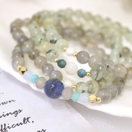 【108顆念珠系列】月光石+葡萄玉 念珠多圈手串