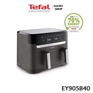 TEFAL หม้อทอดไร้น้ำมัน 2 ตะกร้า Tefal ขนาด 8.3 ลิตร สีเทา Coal รุ่น EY905B40 กำลังไฟ 2700 วัตต์ ราคา