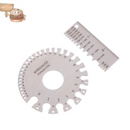 sun 0-36 Round AWG SWG Wire Gauge Thickness Ruler Gauge Diameter Stainless Steel Measurer Tool Weldi