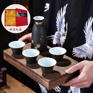 Ceramic Wine Set Antique White Wine Wine Vessel Yellow Wine Warm Wine Set Sake Wine Set Black Potter