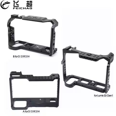 Camera Cage Rig Cold Shoe Mount for Panasonic Lumix DC-S1 S1 S1R S1H / Lumix S5 Gen 1 Video Shooting