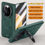 Honor Magic V3 Case Wireless Funda Honor Magic V3 Hinge Protective Case Camera Ring Stand Front Film