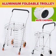 【Aluminium Alloy Trolley】 Foldable Shopping Trolley/Cart Waterproof Stainless Steel