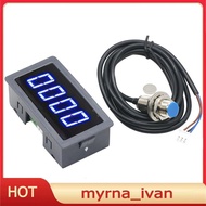 DC Motor RPM Counter Industrial Tachometer RPM Counter 10-9999RPM Blue