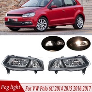 Front Bumper Fog Light Car Light Fog Lamp Assembly 6C0941661D 6C0941662D For VW Polo 6C Hatchback 20