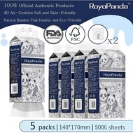 [5 PCS] ROYO PANDA Hanging tissue tisu gantung viral, 4 Ply Soft & Strong, 5000 Sheets, Free Hooks, 