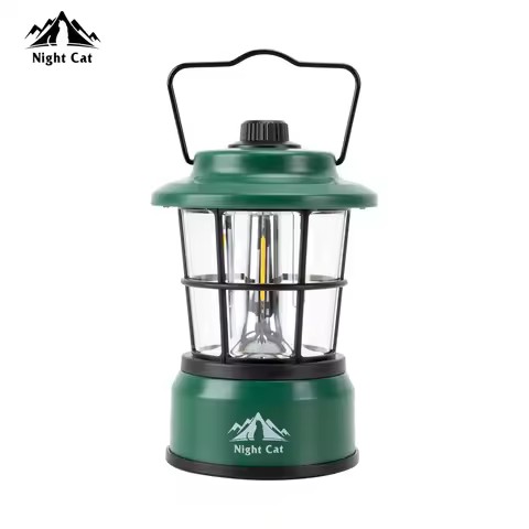 Night Cat LED Camping Lantern: Portable Outdoor Light for Camping Hiking Fishing Picnic Emergency 4x