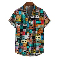 Colorful Printed Button Shirt From Morro Favela [No. 368]