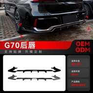 Suitable for 2023+BMW 7 Series i7 G70 G73 M Sport Rear Lip Tail Lip Spoiler Small Surround Modificat