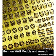 RDM35PE04 Scale 1/35 : WWII Medals and Awards Photo Craft for Scale Model Detail Part - Rado Miniatu