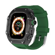 สาย สำหรับ Apple Watch Ultra 2 49mm สายนาฬิกา สำหรับ iWatch Series 9 8 7 SE2 6 5 4 44mm 45mm ยางสายแ