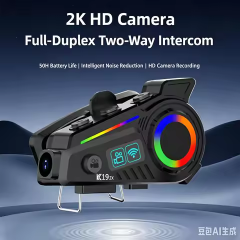 New K19 2X Bluetooth function+2K resolution+4 million pixels+camera+two person intercom+two person m