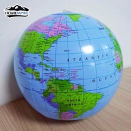 Homempire โลกเป่าลมได้ขนาด30ซม.,ลูกบอลแผนที่โลกสระว่ายน้ำของเล่นลูกบอลชายหาดโลกทะเลนักเรียนเด็กภูมิศาสตร์ของเล่นเพื่อการศึกษา