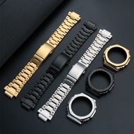 For Casio GA-2100 GA-2110 Stainless Steel Watch Band Strap & Bezel Set