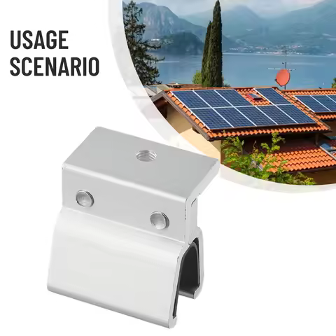 Seam Clamp Solar Panel Clip Accessorie Aluminum Alloy Fixing Fixture Mounting Photovoltaic Bracket R