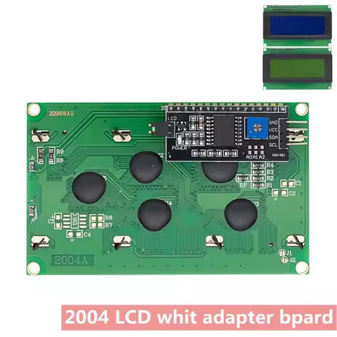 LCD2004+I2C 2004 20x4 2004A Blue/Green screen HD44780 Character LCD /w IIC/I2C Serial Interface Adap