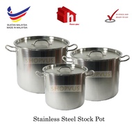 Home+Plus Stainless Steel Stock Pot / Cooking Pot / Periuk Kari / Periuk Besar