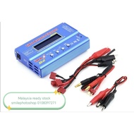 Blue iMAX B6 LiPo Balance Charger with multiple cables and connectors.IMAX B6 Lipo Battery Balance C