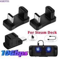 ASBOYSS 2 In 1 USB C Adapter Fast Charging PD 100W 90 Degrees USB Hub Charger And Adapter Male Femal