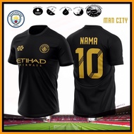 JERSEY MAN CITY CUSTOM NAMA NOMBOR | JERSI MAN CITY | JERSI CLUB CITY | CITY JERSEY BAJU Lelaki