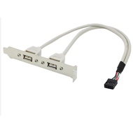 C20- USB 9 Pin mainboard to 2 USB conversion cable