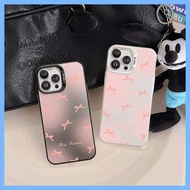 Pink Romance Style Cute Pink Bow iPhone Case,iP 11/12/13/14/15/16/17/Plus/Pro/Max/XR/XS