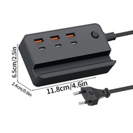 5/6/10 USB Ports Quick Charge Charger Station Dock with Cable 50W for iphone ipad PC Kindle Multi US