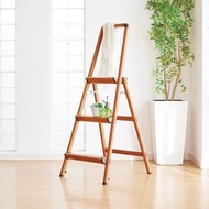日本天馬 鋁製木紋家用摺疊式三層扶手梯
