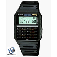 Casio CA-53W-1Z DATABANK Calculator Black Resin Men's Watch