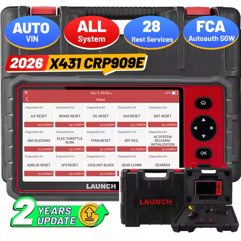 LAUNCH X431 CRP909E Full System Auto vin OBD2 Scanner 28 Rest DPF TPMS GEAR BLEED AUTO CAR Diagnosti