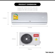 มีสินค้าพร้อมส่ง TCL แอร์ ขนาด  24,130 BTU ระบบ Inverter เครื่องปรับอากาศติดผนังรุ่น  TAC-XAL24CH_no