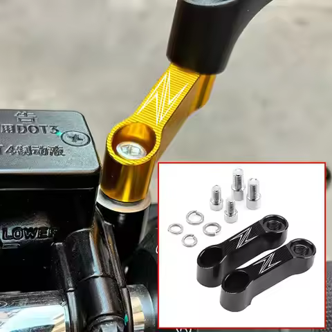 Motorcycle Mirrors Riser Extension Bracket Accessories For Kawasaki Z900 Z650 Z750 Z400 Z800 Z1000 N