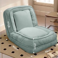 全城熱賣 - 摺疊躺椅 戶外躺椅 休閒懶人沙發 榻榻米靠背椅[人類狗窩款]淺藍-科技絨+2抱枕】#H240020032