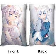 VTuber Gawr Gura Anime Loli Rectangular Pillowcase Half Body Anime Hugging Pillow case