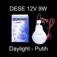 Led Lamp DC 12Volt 12V 12Volt Battery DESE 9Watt 9W 9Watt Battery Accu