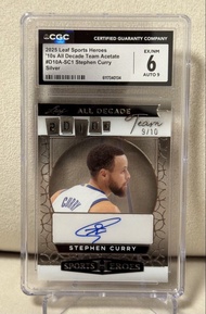 2025 Leaf Sports Heroes Stephen Curry 親筆簽名卡