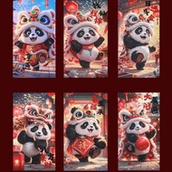现货！2026新款 国潮熊猫卡通红包批发个性创意财神新年压岁利是封2026 New National Tide Panda Cartoon Red Envelope88EE