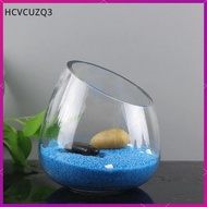 [hcvcuzq3] Clear Slant Cut Bowl Glass Vase, Plant Vase, Terrarium Bowl ,Mini Candy Bowl Jar
