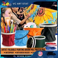 * * Artist Foldable Painting Brush/Water Pail
