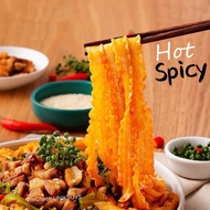 Hot Spicy Wide Ramen Instant Noodles Hot Pot Dao Xiao Noodle with Sichuan Pepper MaLa Flavor 200g/pkt