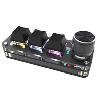 [WSU Store] ExclusiveMechanical Keyboard RGB Mini Gaming Custom Programming Red Switch 3 Keys 1 Knob