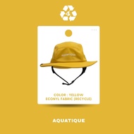 AQUATIQUE - BUCKET - ECONYL YELLOW - หมวกดำน้ำ หมวกเล่นน้ำ หมวกเซิร์ฟ เดินป่า แคมป์ปิ้ง กันแดด กันยู