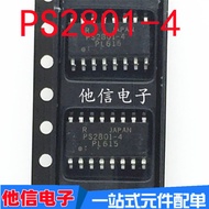 4PCS Brand New PS2801-4 PS2801C-4 SOP-16 Patch Four-Channel Transistor Optocoupler PS2801