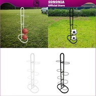 [SONONIA] Basketball Stand 8 Tier Basketball Display Rack Organizer Vertical Ball Storage Holder Dou