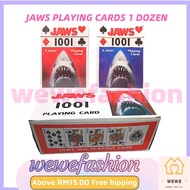 READY STOCK【1-Dozen】JAWS I00I 4-Joker Playing Card